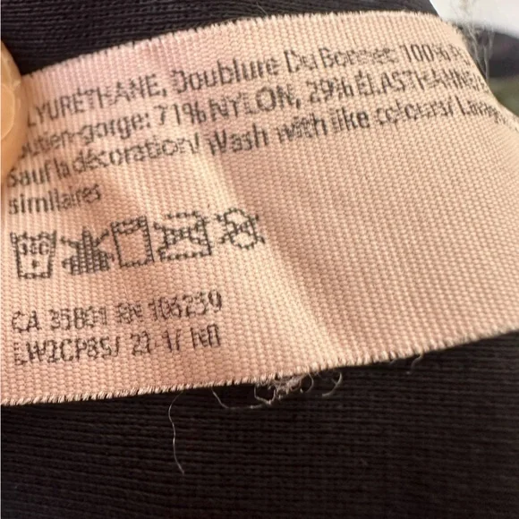 Lululemon Energy Bra *High Support, B–DDD Cups Black 38DD - Picture 9 of 11